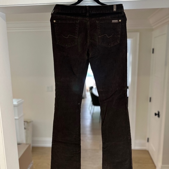 7 for All Mankind Chocolate Brown Bootcut Cords - Size 29 - Picture 6 of 14